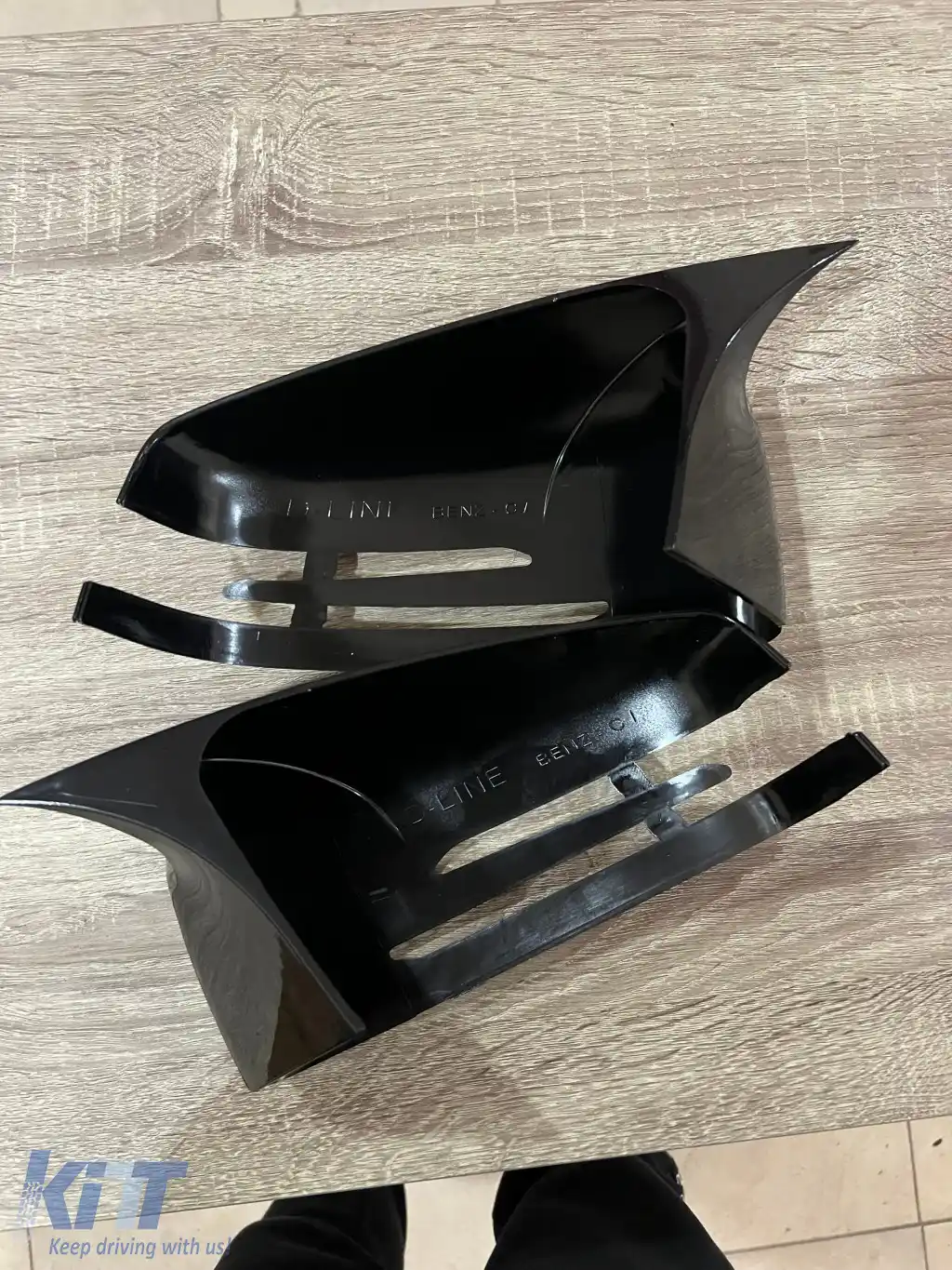 Capace pentru oglinzi design BATE MAN potrivite pentru Mercedes E class W212 2009-2016 - lac piano negru-image-6260589