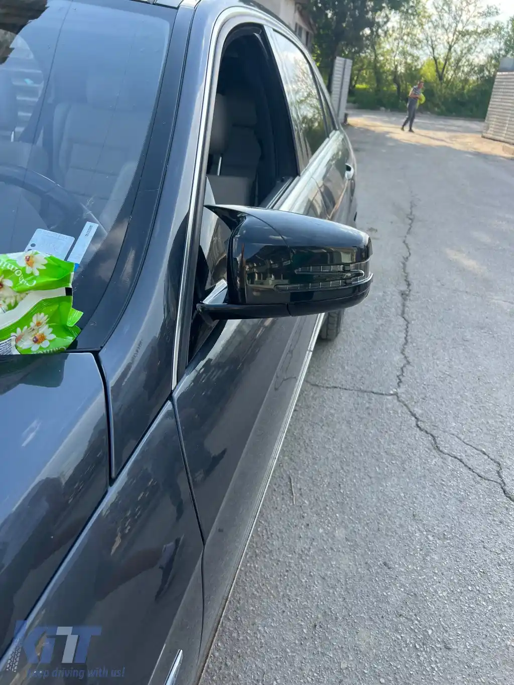 Capace pentru oglinzi design BATE MAN potrivite pentru Mercedes E class W212 2009-2016 - lac piano negru-image-6260590