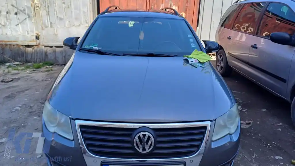 Capace pentru oglinzi design BATMAN pentru VW PASSAT B6 - lac piano negru-image-6260624