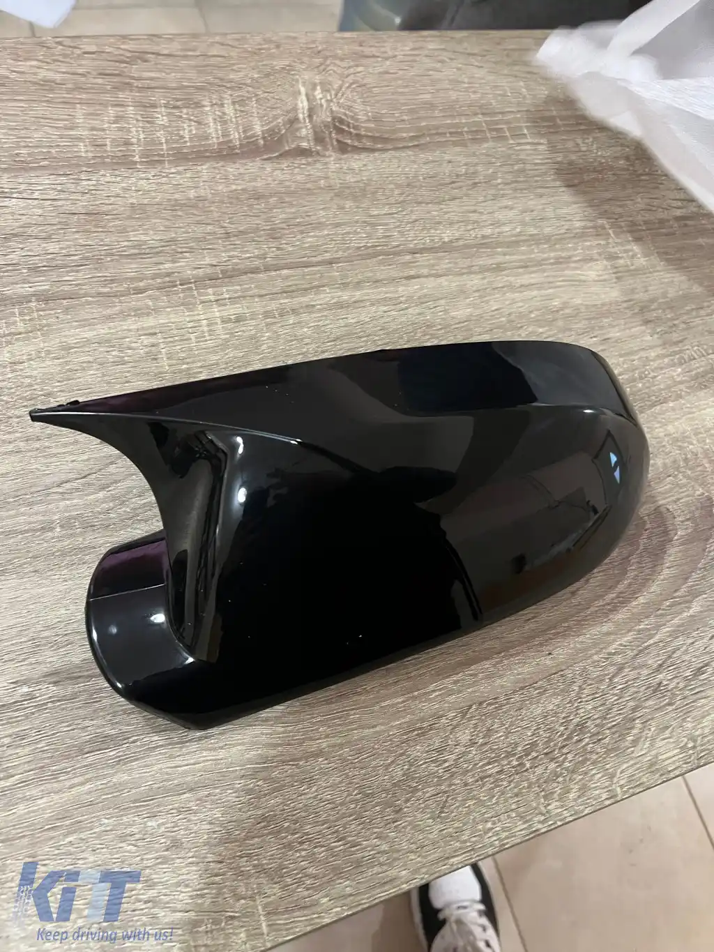 Capace pentru oglinzi design BATMAN potrivite pentru AUDI A3 8P - 3 uși 2004-2007 - lac piano negru-image-6260529