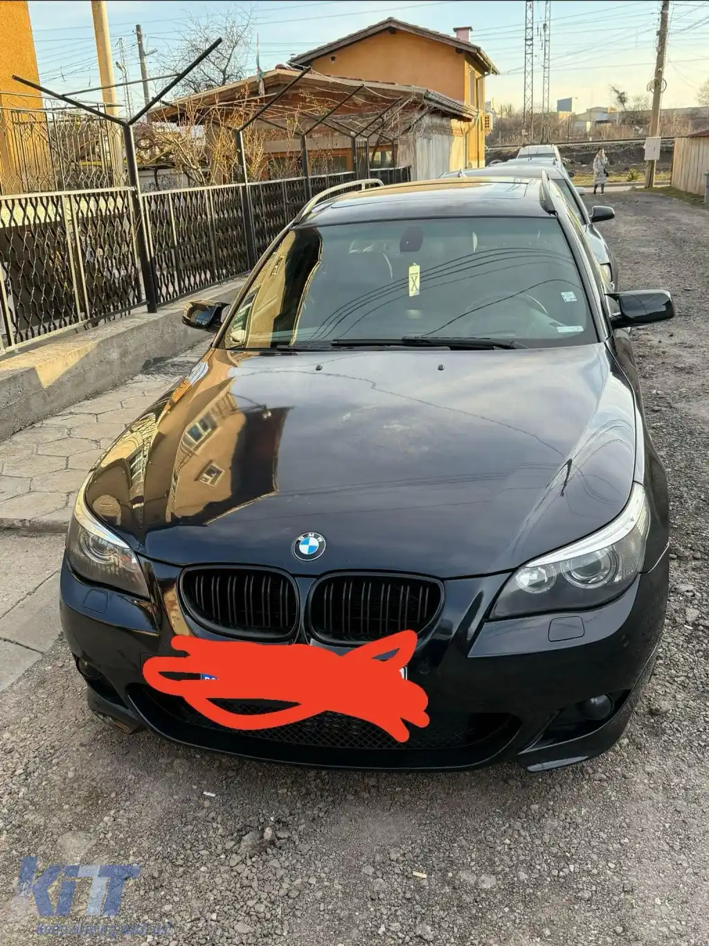 Capace pentru oglinzi design BATMAN potrivite pentru BMW Seria 5 E60 2003-2010 - lac piano negru-image-6260577