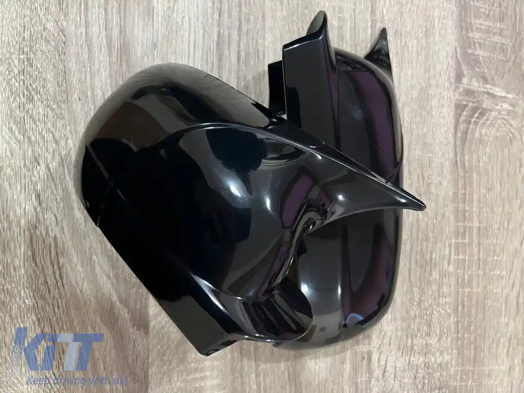 Capace pentru oglinzi design BATMAN potrivite pentru VW GOLF 4 / VW BORA / AUDI A3 8L 1996-2003 - lac piano negru-image-6260601