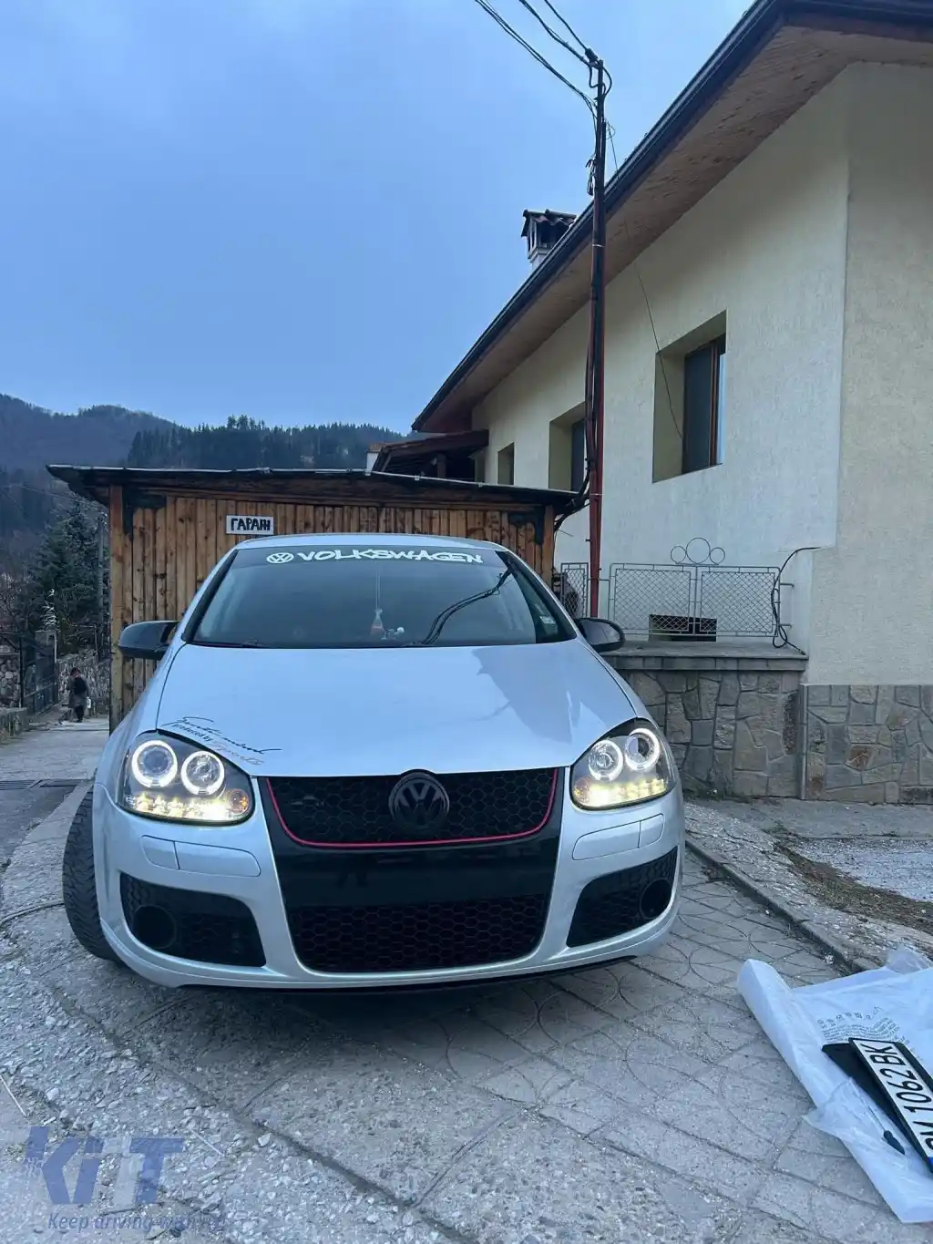 Capace pentru oglinzi design BATMAN potrivite pentru VW GOLF 5 - lac piano negru-image-6260605