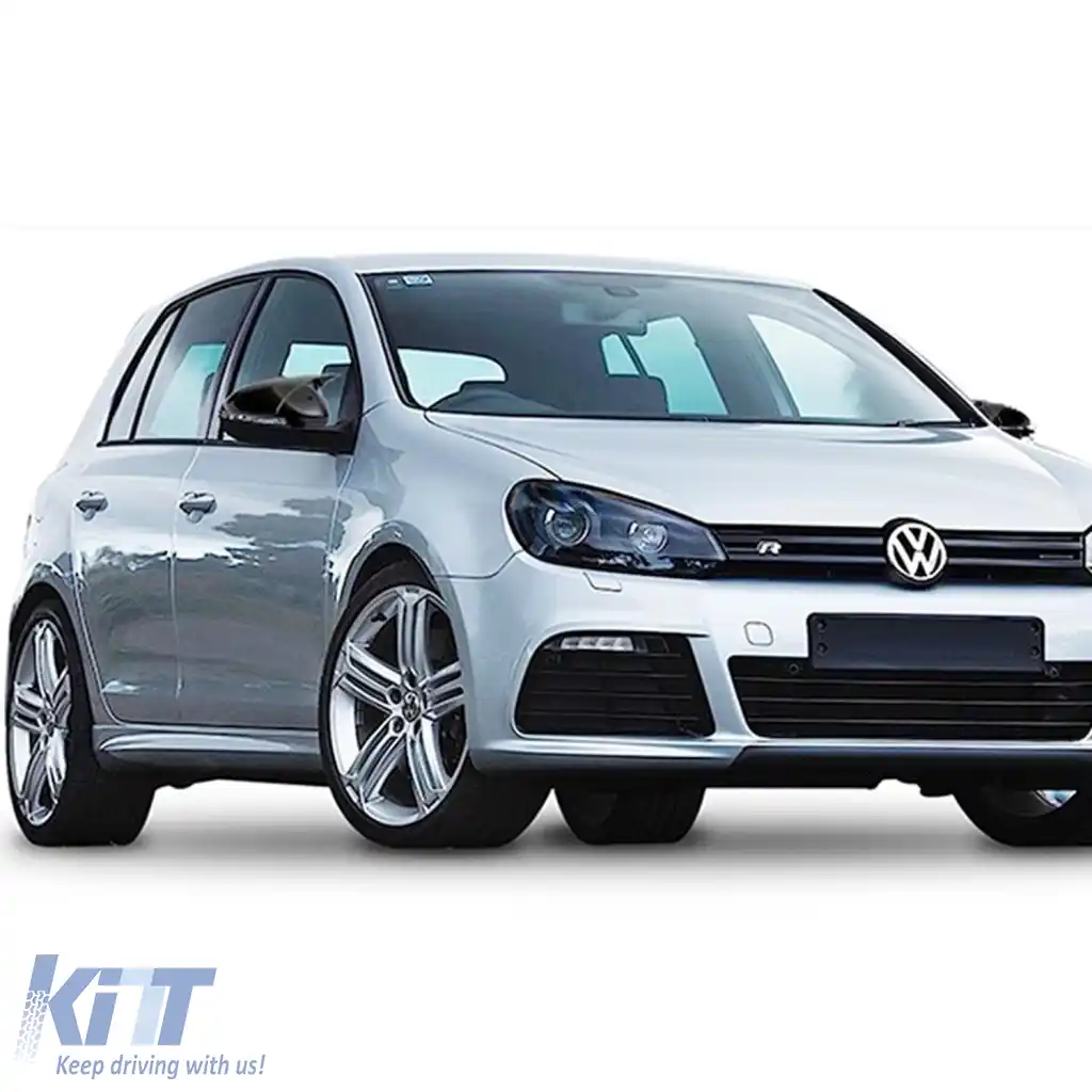 Capace pentru oglinzi design BATMAN potrivite pentru VW GOLF 6 - lac piano negru-image-6260612