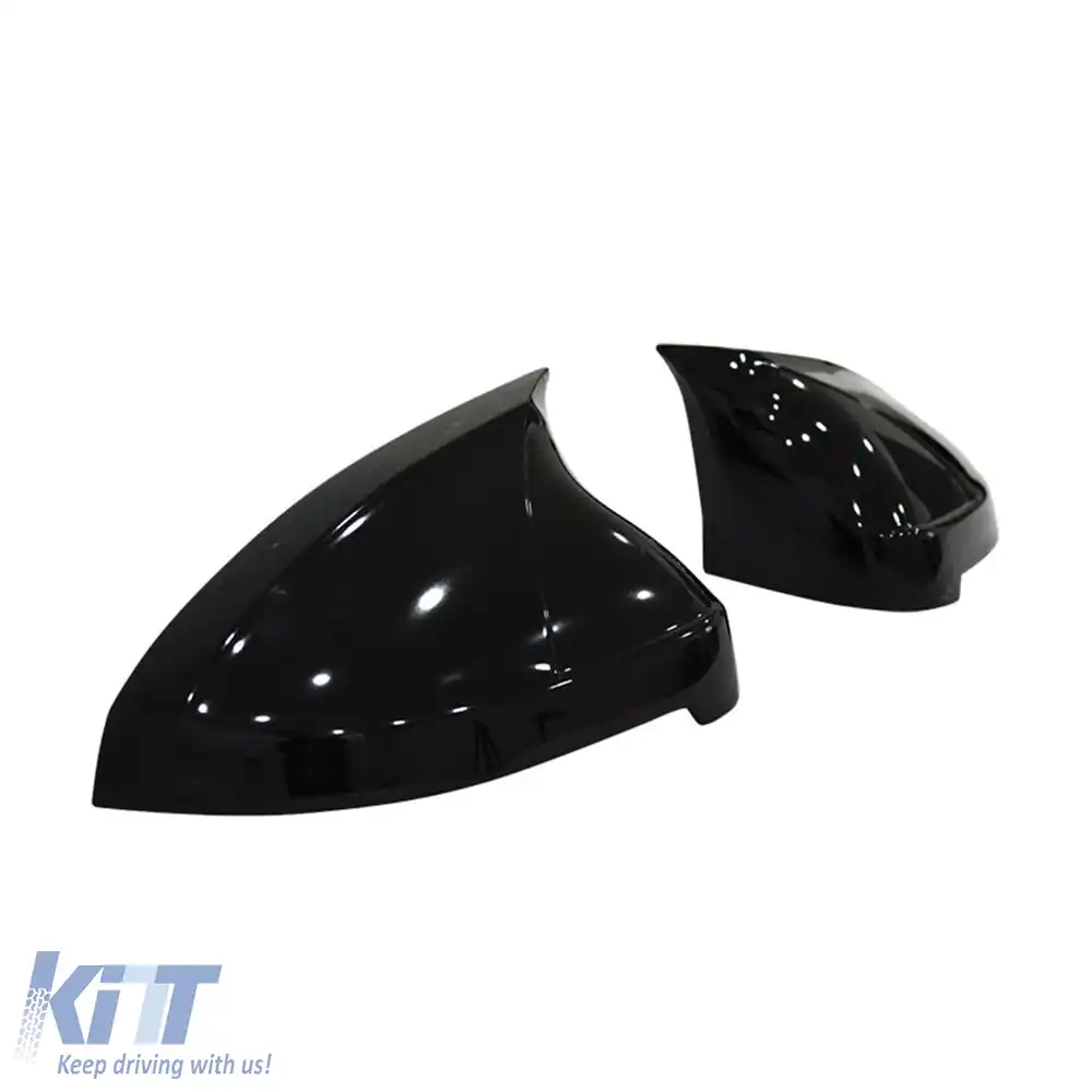 Capace pentru oglinzi design Batman potrivite pentru Audi A5 2016-2021 lac negru piano-image-6261028