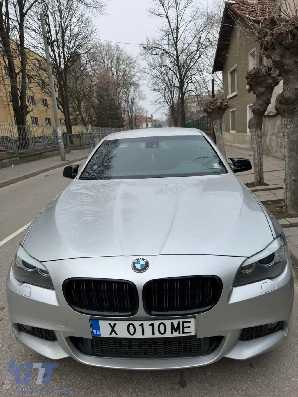 Capace pentru oglinzi design BATMAN potrivite pentru BMW Seria 5 F10 2010-2013 - lac piano negru-image-6261658