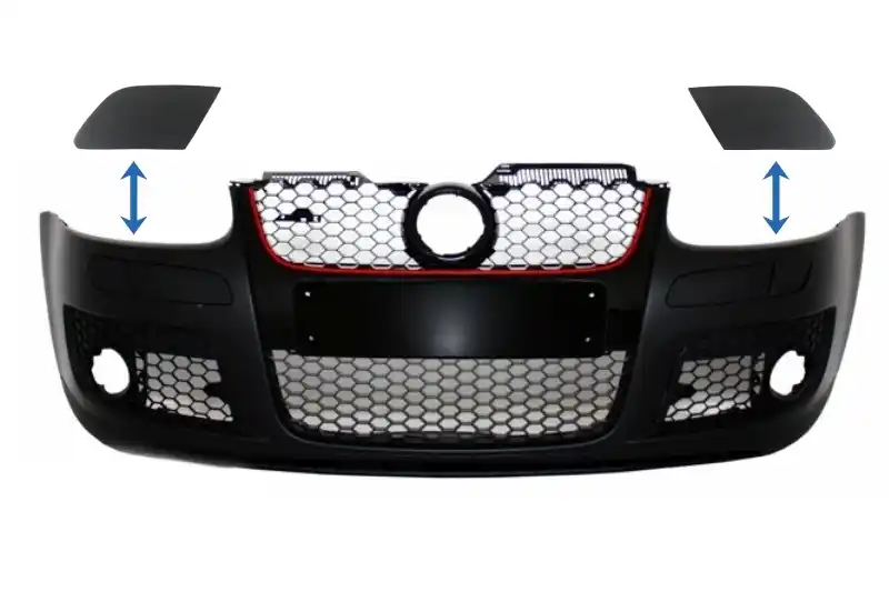 Capace Spalatoare Faruri Bara fata compatibil cu VW Golf V 5 (2003-2007) GTI Look