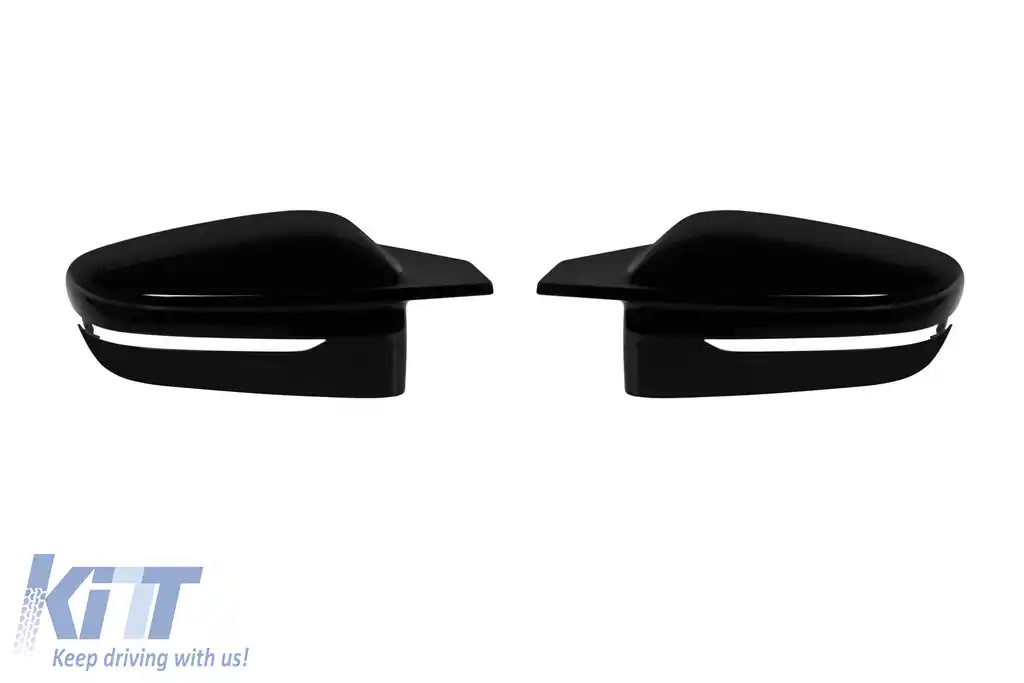 Capace tip M pentru oglinzi potrivite pentru BMW Seria 2 G42, Seria 3 G20, G21, Seria 4 G22, G23, G26, Seria 5 G30, G31, Seria 7 G11, G12, Seria 8 G14, G15, G16, lac negru
