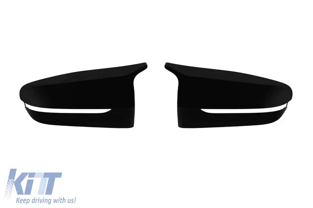 Capace tip M5 pentru oglinzi potrivite pentru BMW Seria 2 G42, Seria 3 G20, G21, Seria 4 G22, G23, G26, Seria 5 G30, G31, Seria 7 G11, G12, Seria 8 G14, G15, G16, lac negru