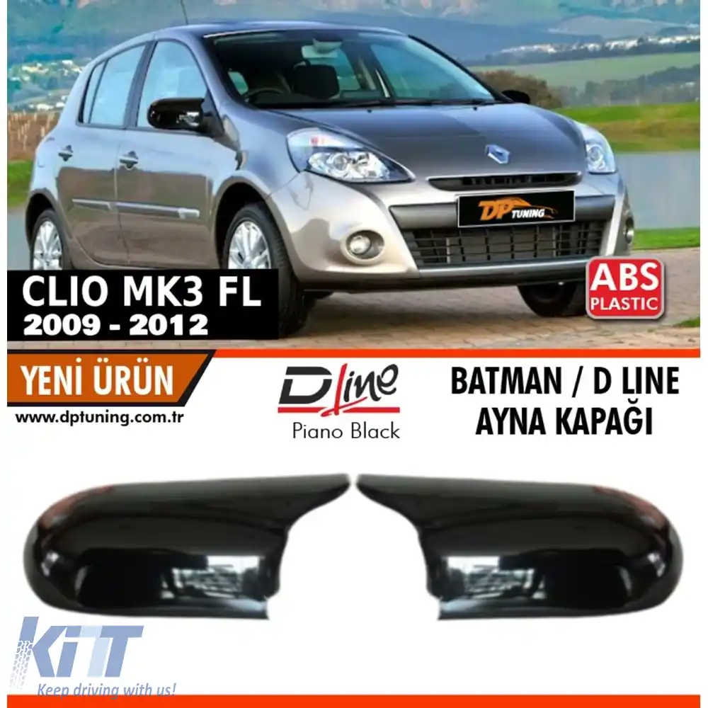 image-15-Capacul oglinzii Clio 3 FL Batman Negru Pian / 2009-2012