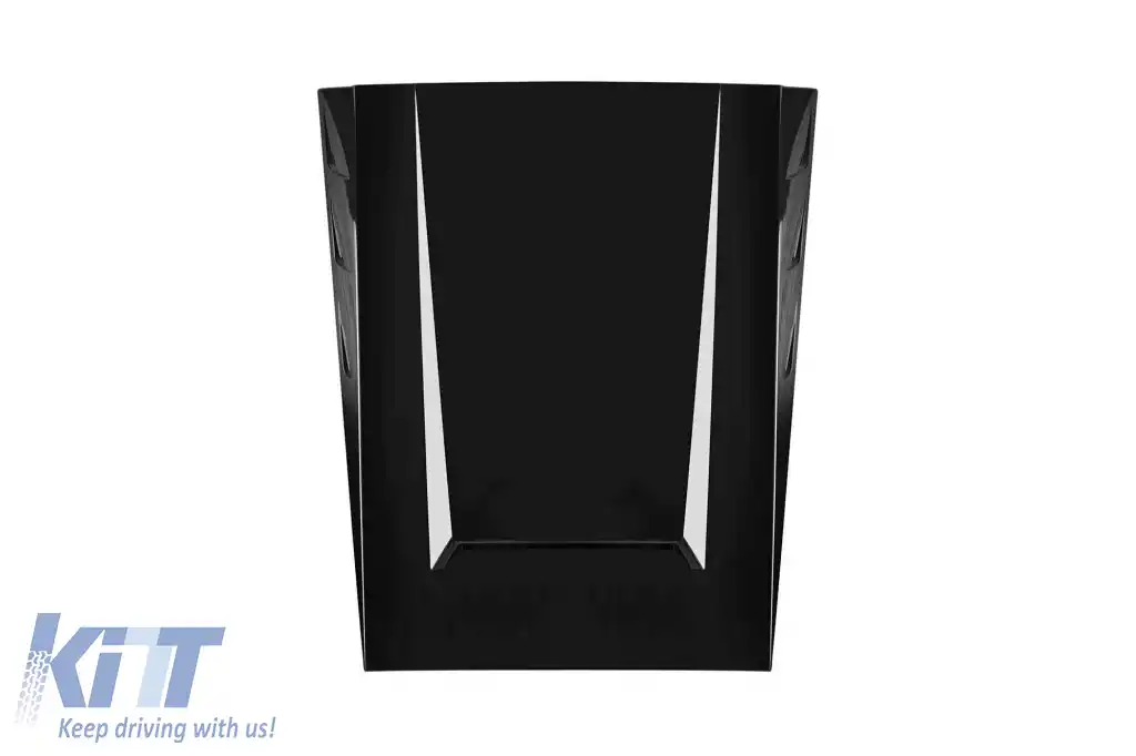 Capotă cu design Brabus, potrivită pentru Mercedes G-class W463 1989-2017, negru lucios-image-6265519