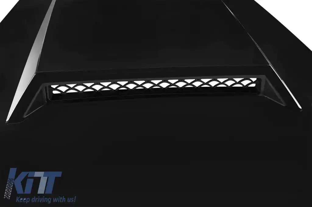 Capotă cu design Brabus, potrivită pentru Mercedes G-class W463 1989-2017, negru lucios-image-6265520