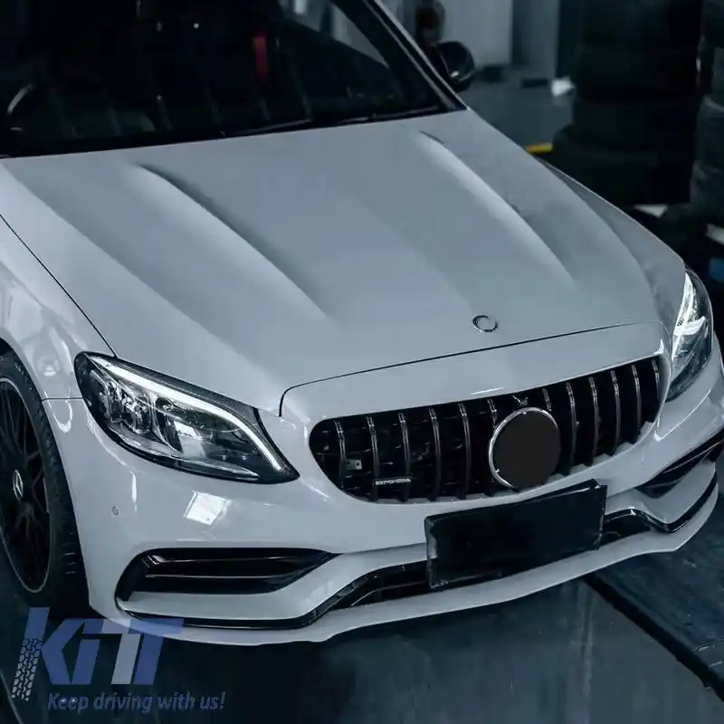 Capotă potrivită pentru Mercedes C-Class W205 S205 C205 A205 (2014-2020) Design A Design C63-image-6329686