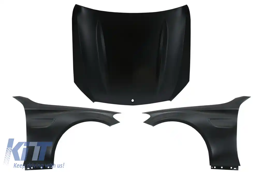 Capota compatibila si Aripi Laterale cu Mercedes C-Class W205 S205 C205 A205 (2014-2020) C63 Design