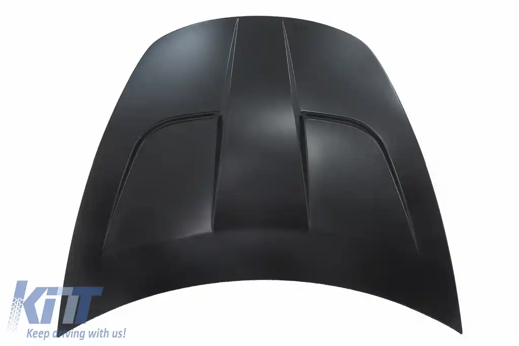 Capota din Aluminiu compatibil cu Tesla Model 3 (2019-2022) Turbo Design Ornamente Negru Lucios