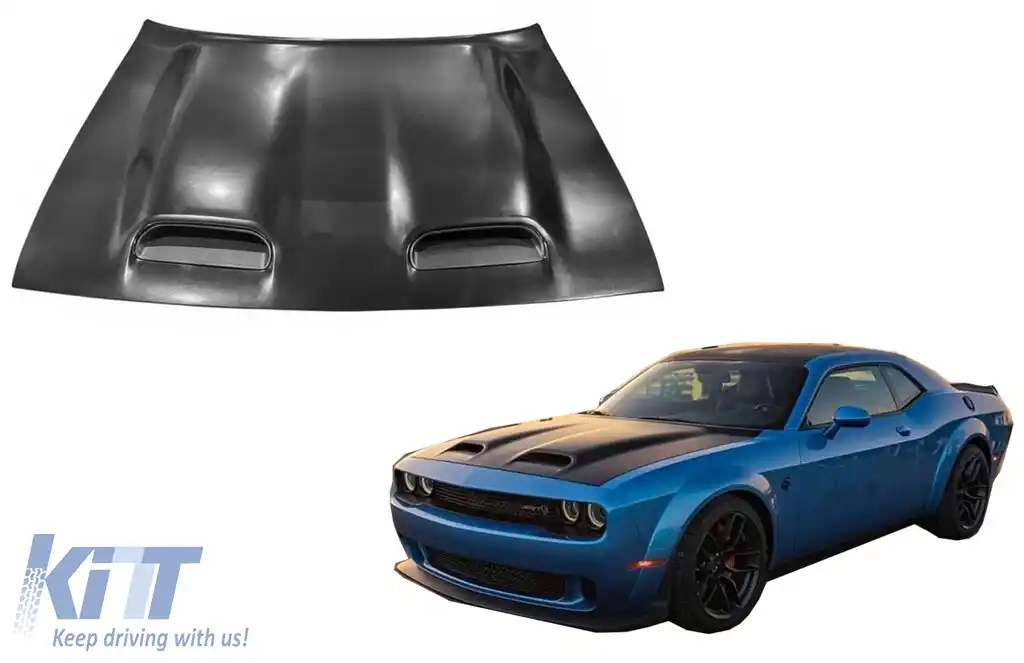 Capota Otel Inoxidabil cu Aerisire compatibil cu Dodge Challenger Coupe (2015-2023)