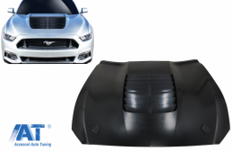 Capota Otel Inoxidabil cu Aerisire compatibila cu Ford Mustang Mk6 VI Sixth Generation (2015-2017) GT 500 Design-image-6077518