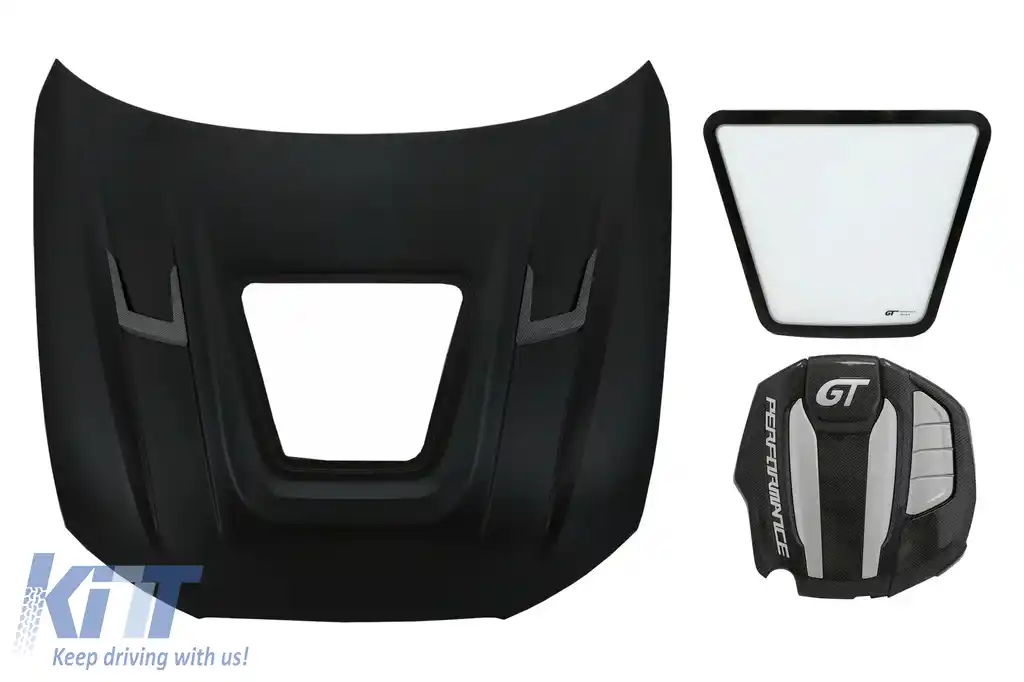 Capota Otel Inoxidabil cu Capac Motor compatibil cu Audi A6 C7 4G (2012-2018) GT Design