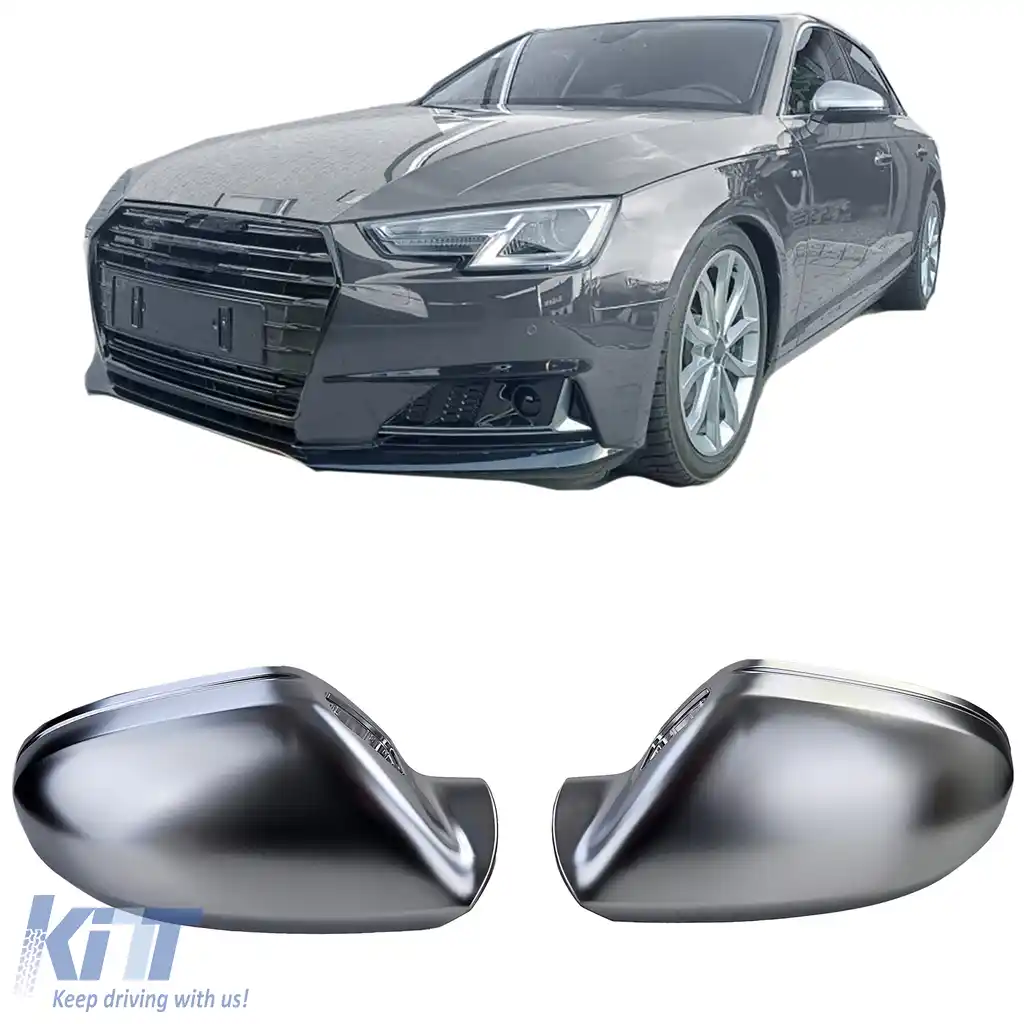 Capsule oglinzi argintii mate pentru înlocuire pentru Audi A6 4G 11-18 cu asistență la schimbarea benzii