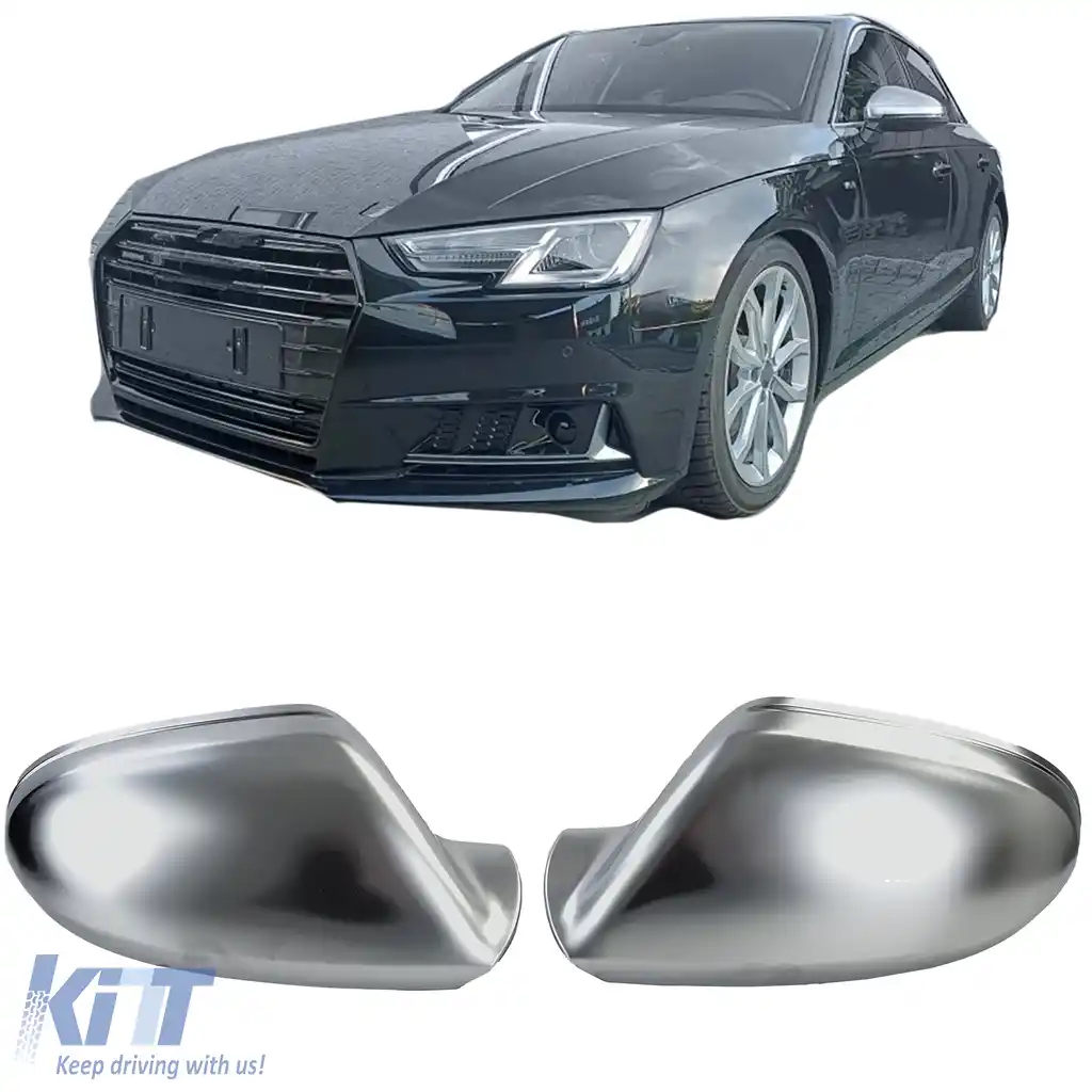 image-72-Capsule oglinzi argintii pentru înlocuire pentru Audi A6 C7 4G 11-18 fără asistență la bandă
