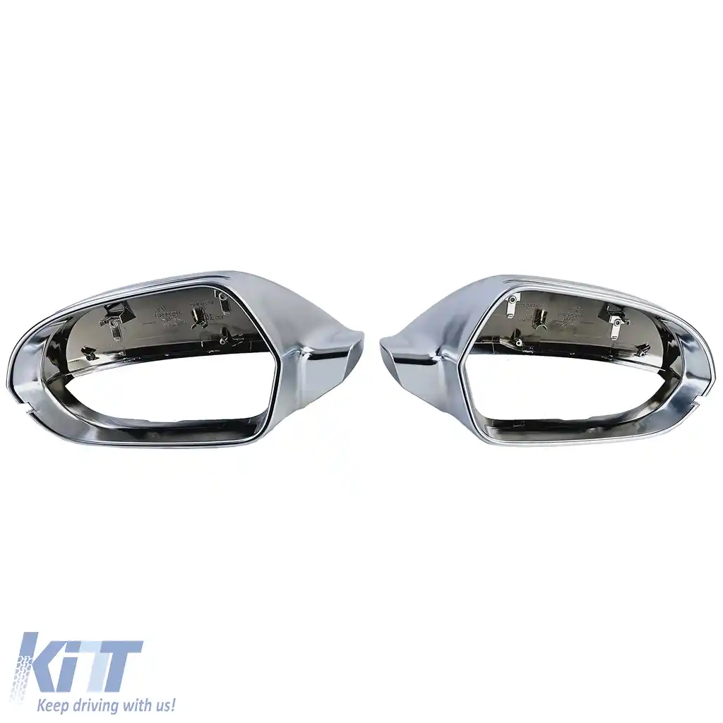Capsule oglinzi argintii pentru înlocuire pentru Audi A6 C7 4G 11-18 fără asistență la bandă-image-6204655