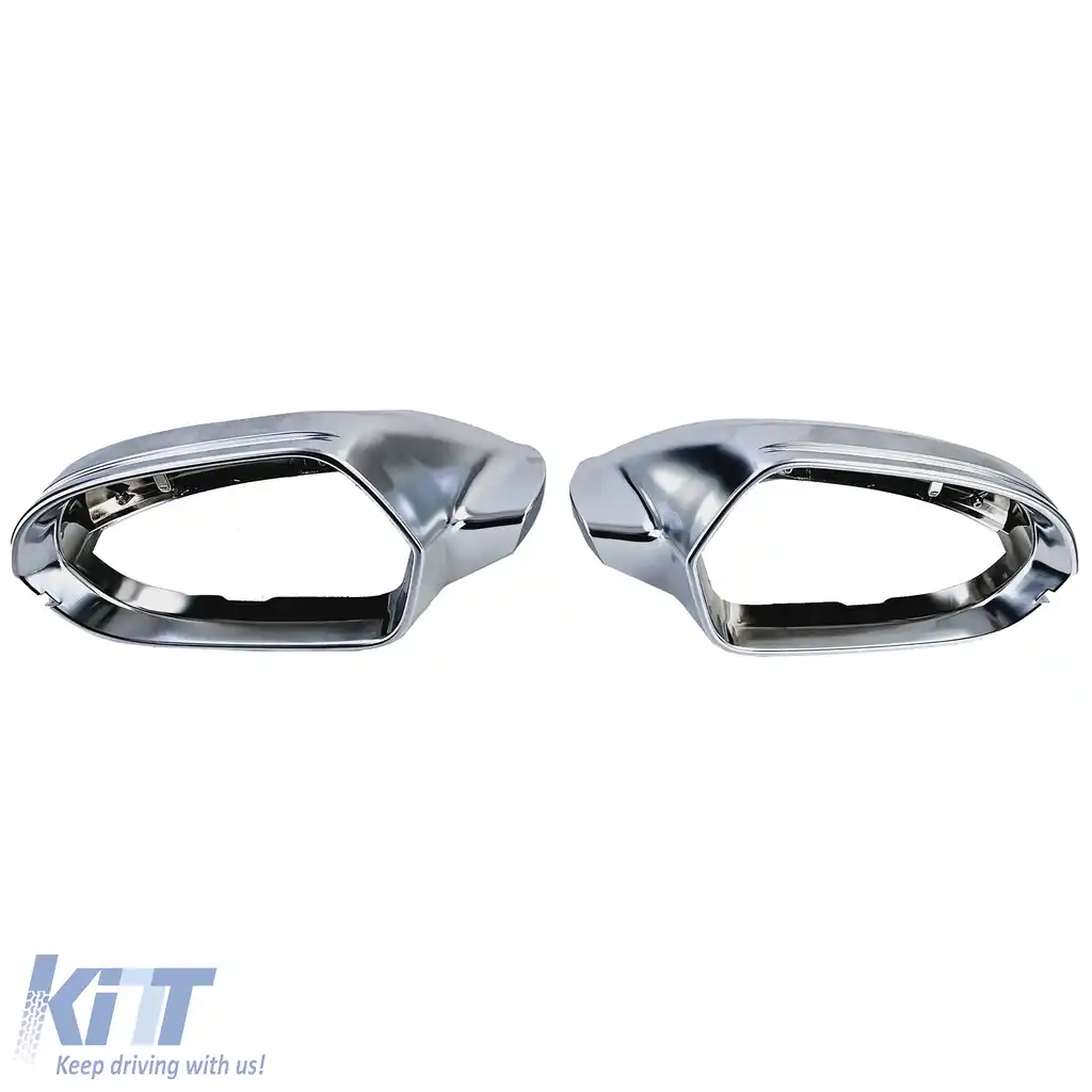 Capsule oglinzi argintii pentru înlocuire pentru Audi A6 C7 4G 11-18 fără asistență la bandă-image-6204656