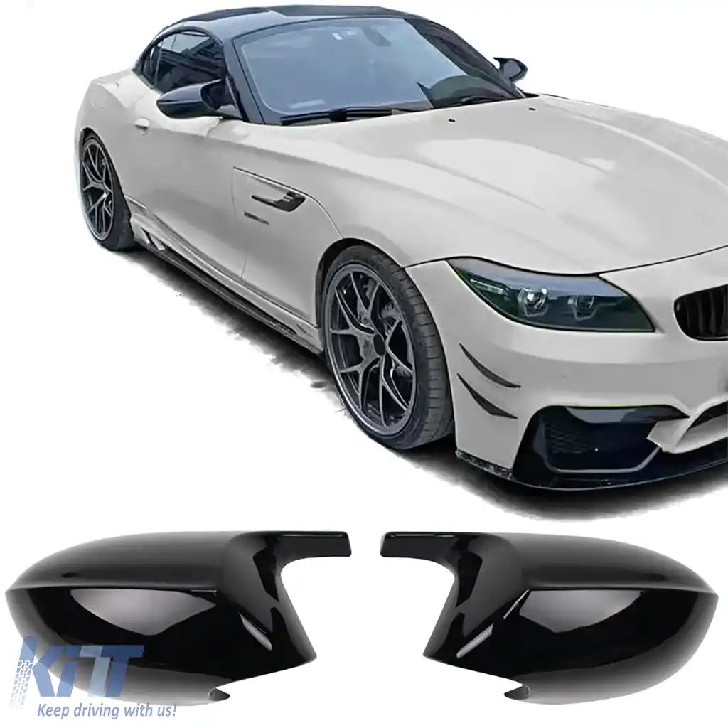 Capsule oglinzi de schimb lucioase negre, potrivite pentru BMW Z4 E89 2009-2016