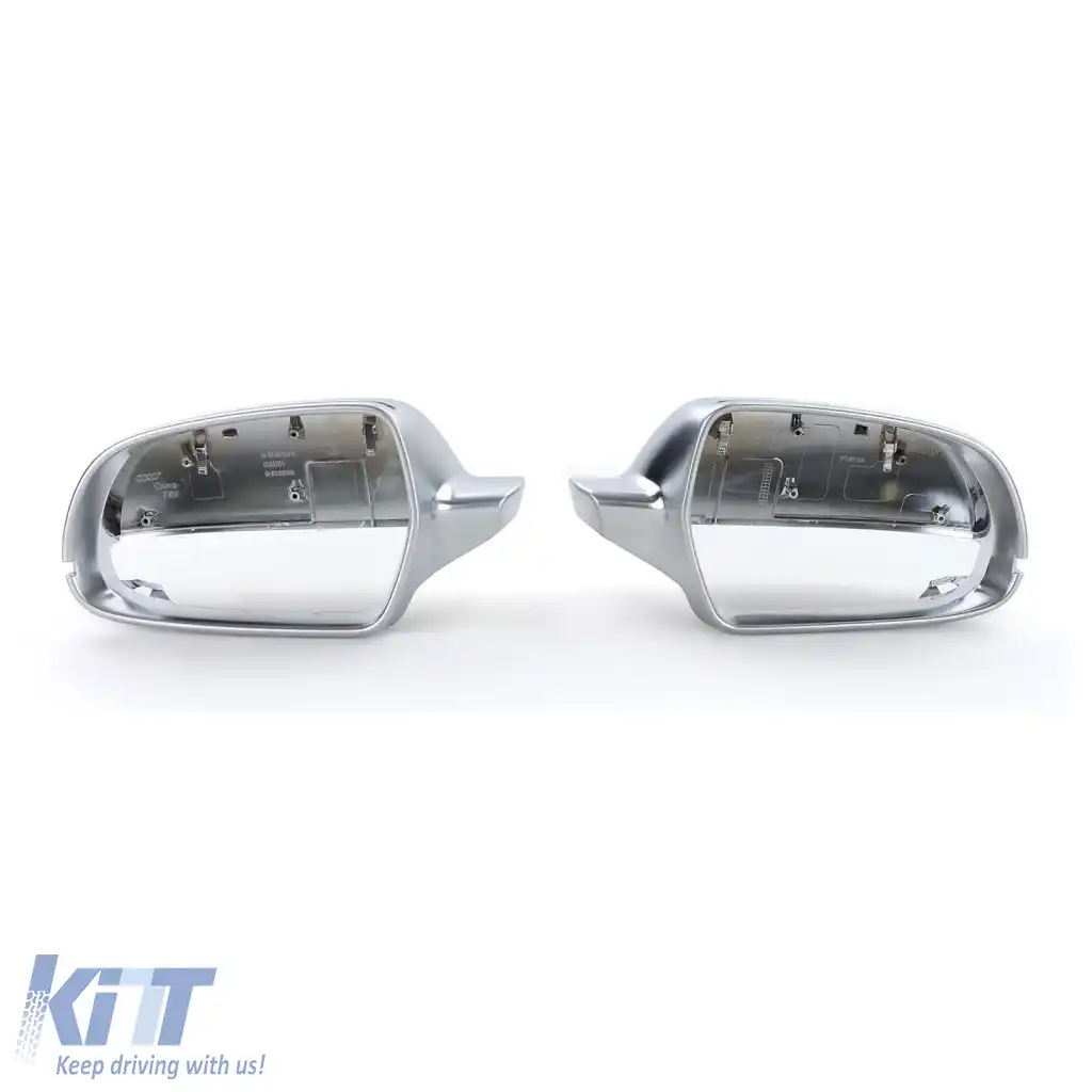 Capsule oglinzi pentru înlocuire argintii mate pentru AUDI A3 8P A4 8K B8 A5 8T 09--image-6296648