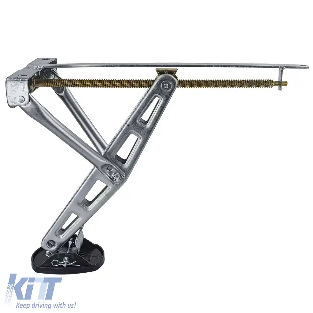 Caravana susține suporturi telescopice cu plăci de suport, suporturi cu manivelă de până la 580mm, set de 2-image-6261367