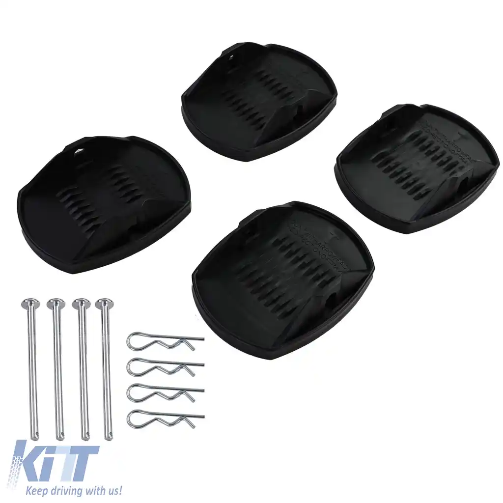 Caravana susține suporturi telescopice cu plăci de suport, suporturi cu manivelă de până la 580mm, set de 2-image-6261371