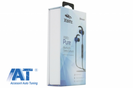 Casti audio bluetooth in-ear Xblitz Pure, negru/albastru-image-6028522