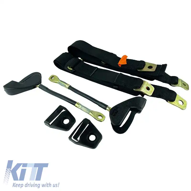Centură de siguranță simplă cu suport de 35cm 3 puncte Auto Gs 20601 2 bucăți-image-6306318