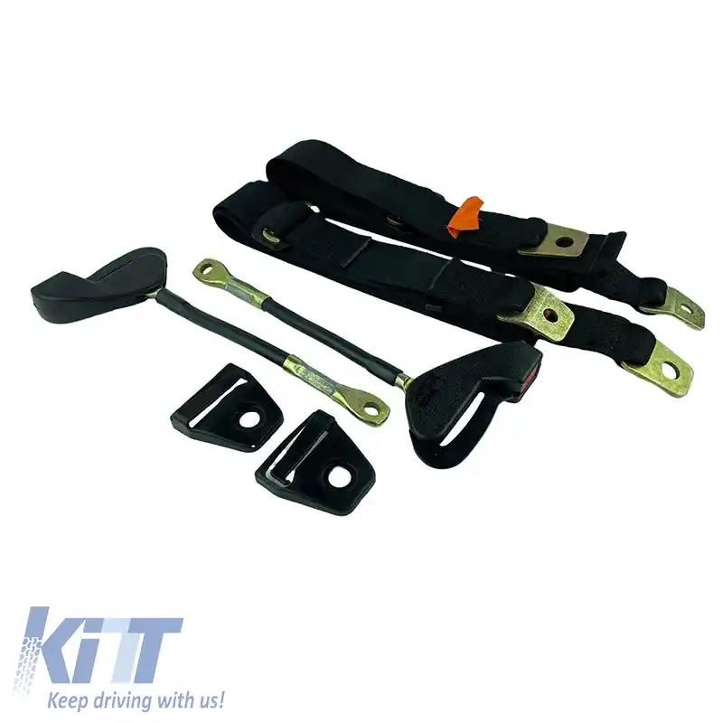 Centură de siguranță simplă cu suport de 35cm 3 puncte Auto Gs 20601 2 bucăți-image-6306320