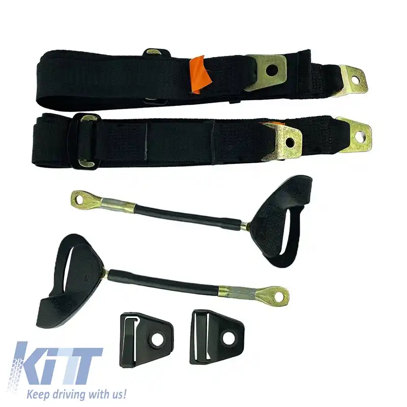 Centură de siguranță simplă cu suport de 35cm 3 puncte Auto Gs 20601 2 bucăți-image-6306321