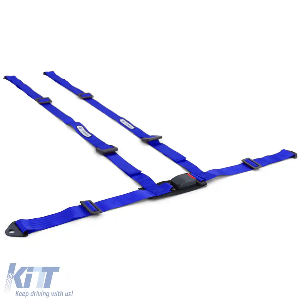 Centura de siguranță Tenzo-R Sport cu 4 puncte, albastră, cu marcaj E-image-6195598