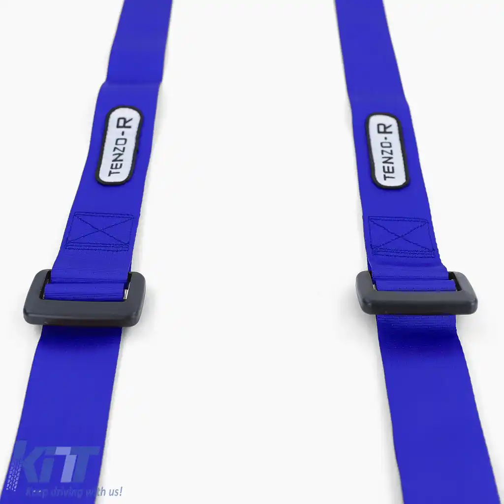 Centura de siguranță Tenzo-R Sport cu 4 puncte, albastră, cu marcaj E-image-6195602