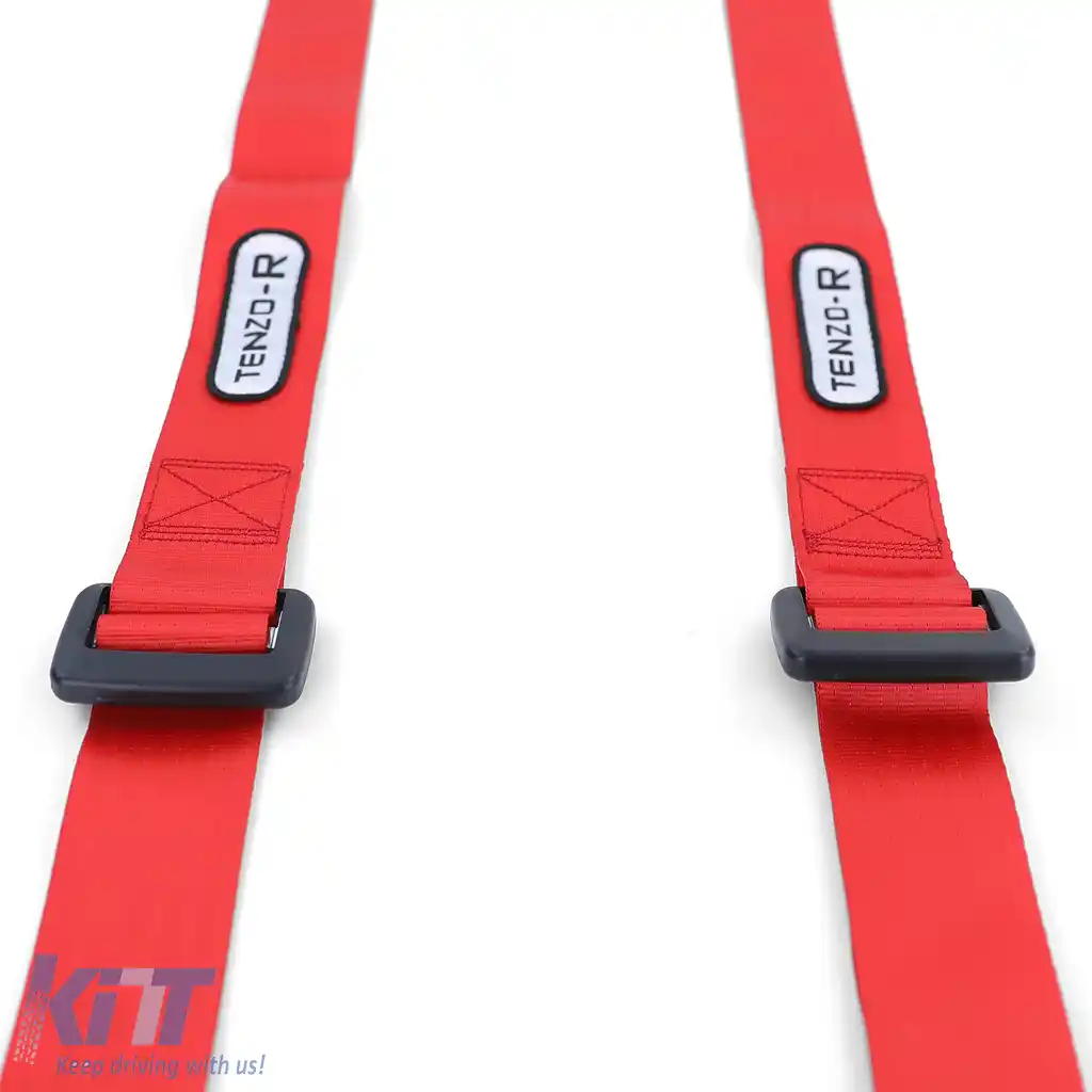 Centura de siguranță Tenzo-R Sport cu 4 puncte, roșie, cu marcaj E-image-6200898