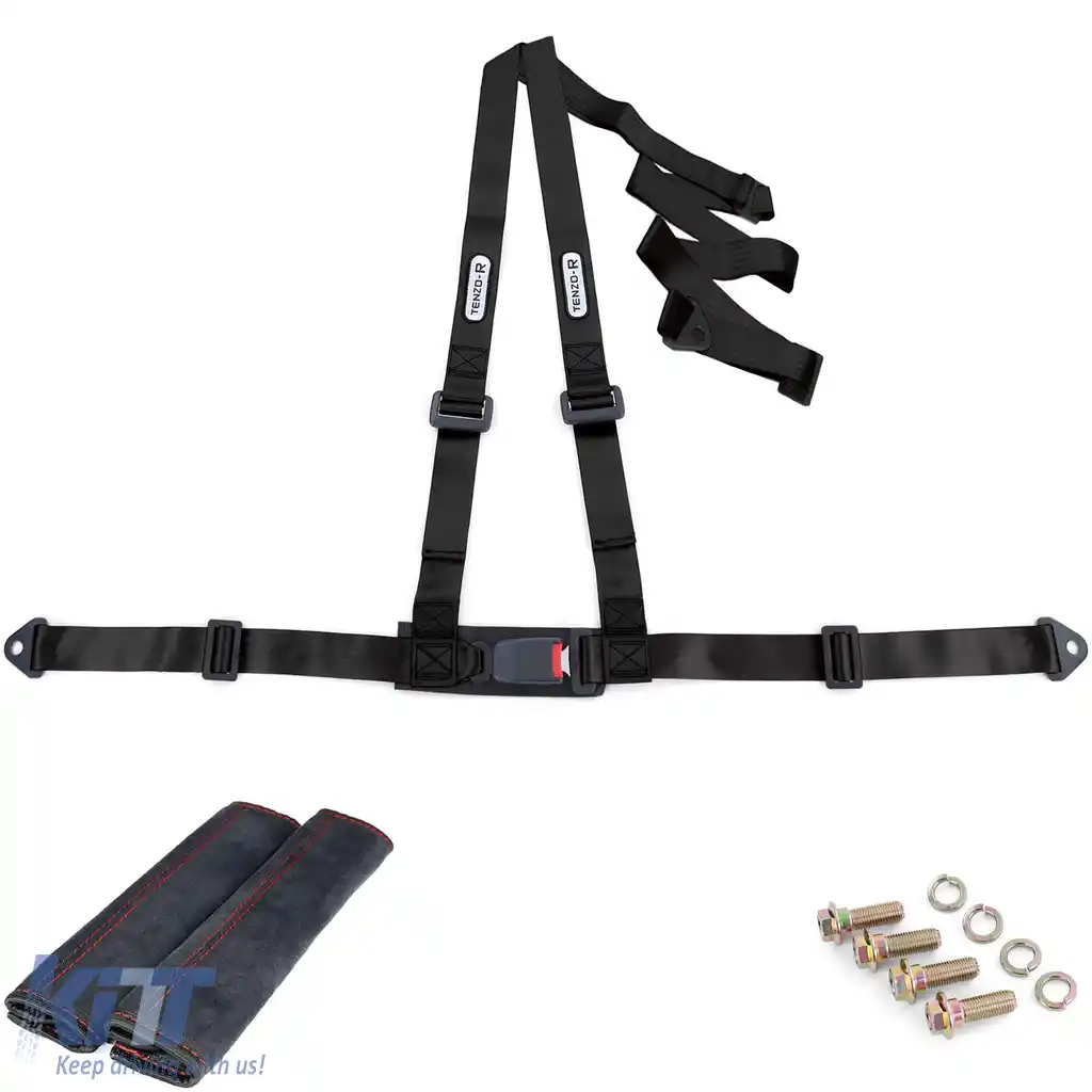 image-43-Centura de siguranță Tenzo-R Sport cu prindere în 3 puncte și pernă pentru centură, set negru