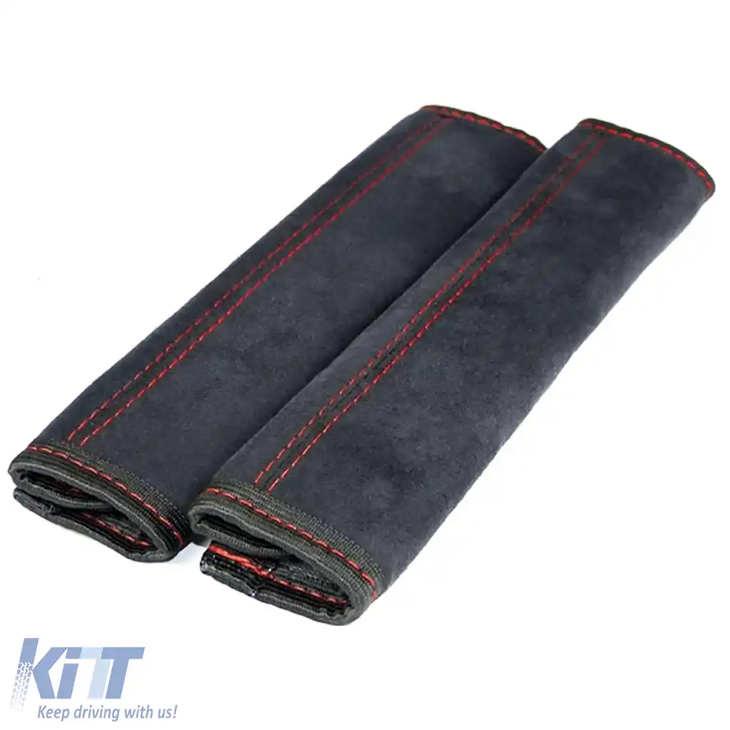 Centura de siguranță Tenzo-R Sport cu prindere în 3 puncte și pernă pentru centură, set negru-image-6202425