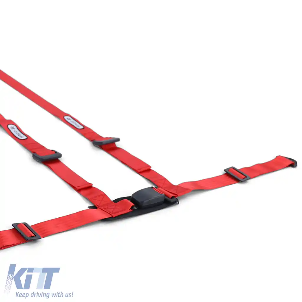 Centura de siguranță Tenzo-R Sport Harness Belt 3 puncte roșie cu marcaj E-image-6190824