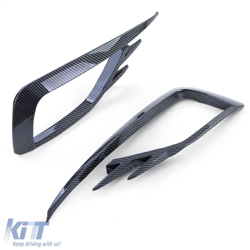 Cercuri pentru lumini de ceață cu aspect de carbon lucios, potrivite pentru VW Golf 7 17-20-image-6191394