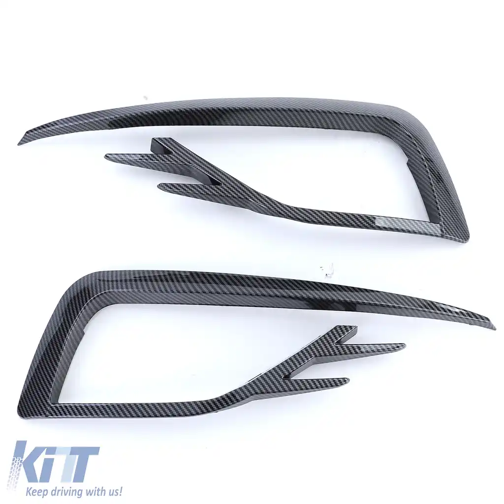 Cercuri pentru lumini de ceață cu aspect de carbon lucios, potrivite pentru VW Golf 7 17-20-image-6191397