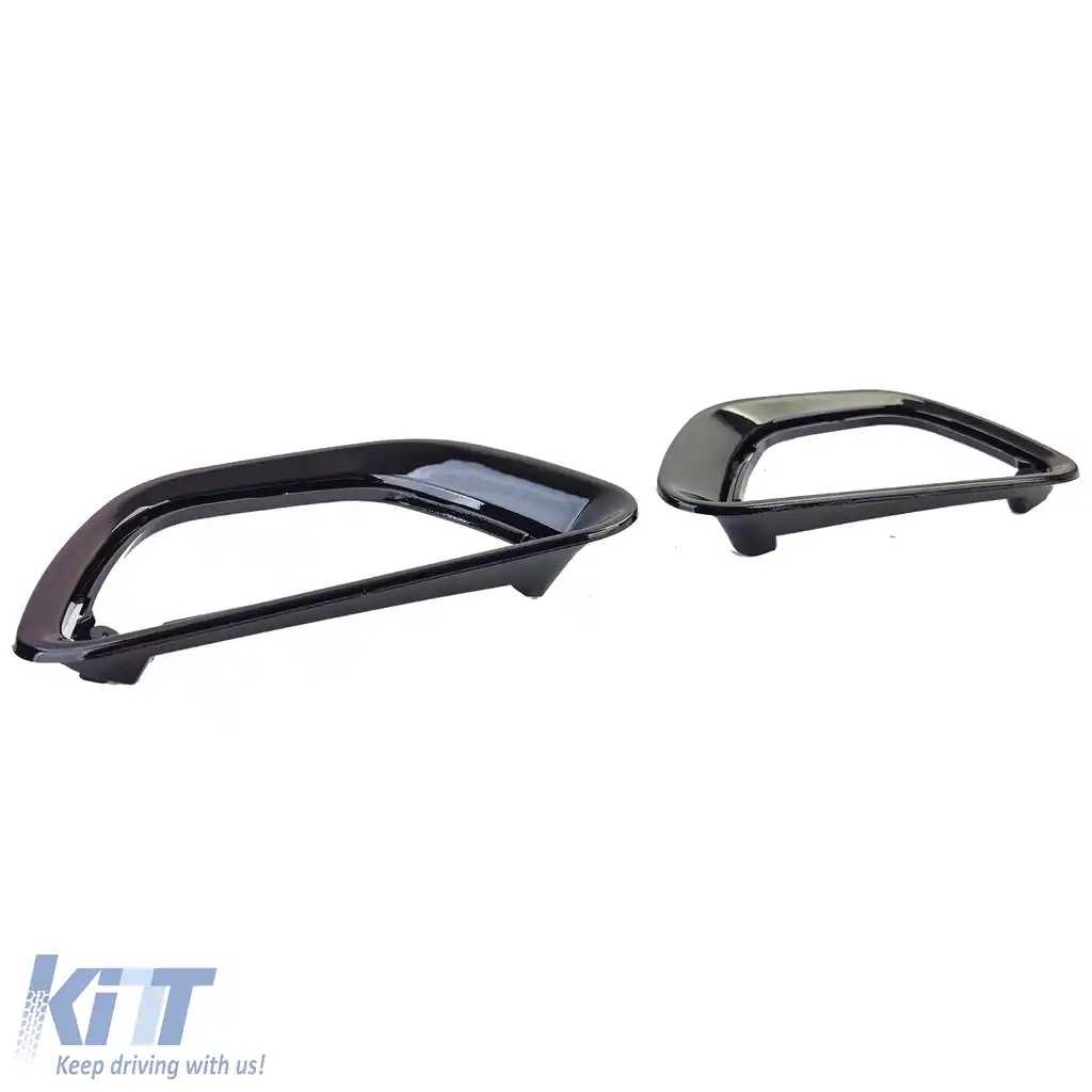 Cercuri pentru lumini de ceață lucioase negre, potrivite pentru Jeep Grand Cherokee WK2 14-17-image-6204904