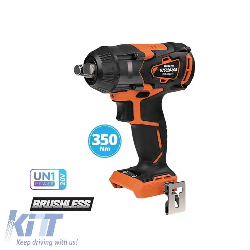 Cheie cu impact 20V 350Nm cu baterie de 4.0Ah și accesorii Krausmann U76020-14SB-image-6309444