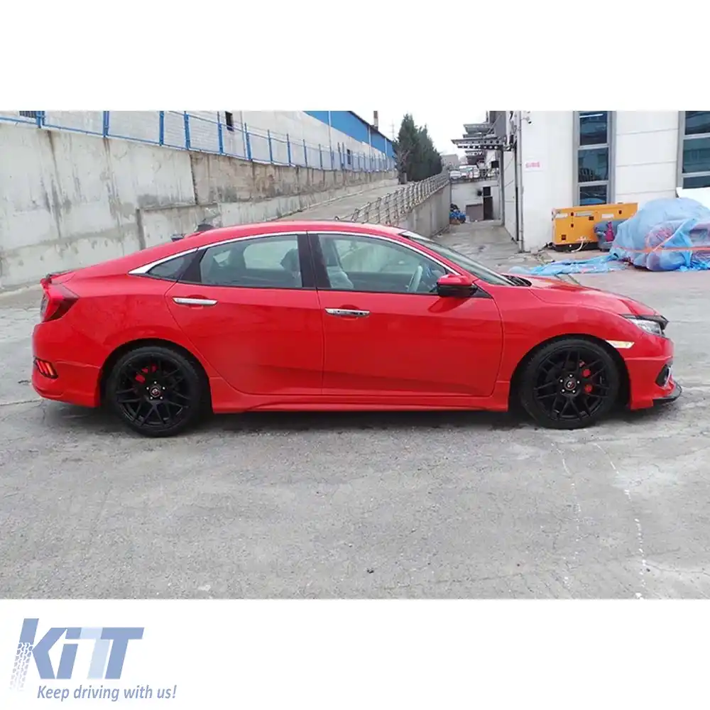 image-70-Civic FC5 Turbo Praguri Laterale Suprafață Brută Plastic Vakuum / 2016-2021