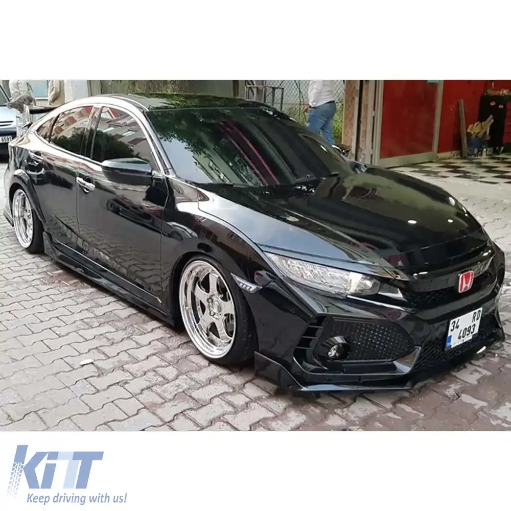 image-68-Civic FC5 Type R Praguri Laterale Suprafață Brută Plastic Vacuum / 2016-2021