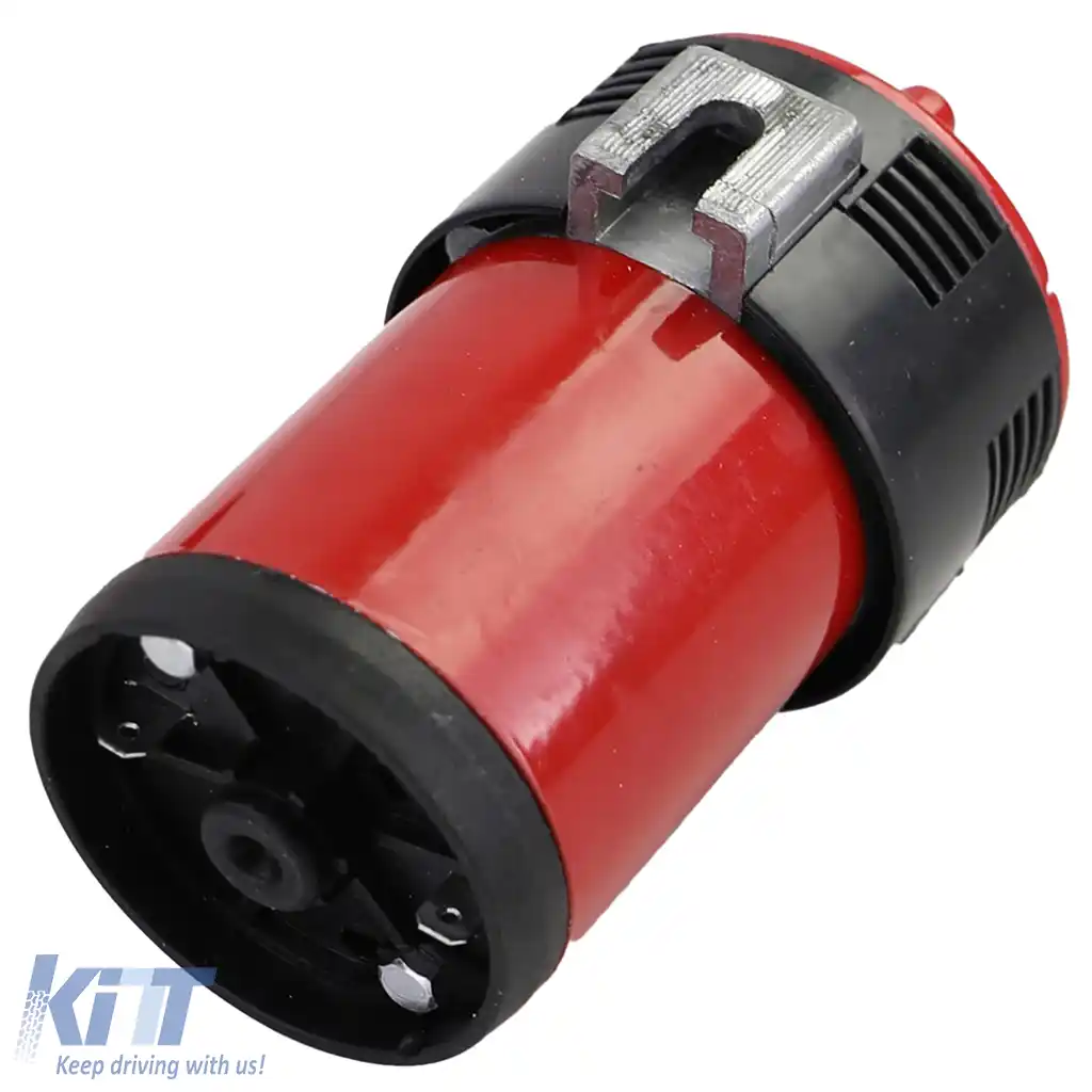 Claxon pentru barcă în 2 tonuri cu 2 claxoane metalice roșii + compresor 12 volți-image-6204714