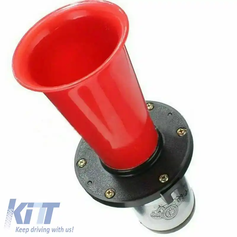 Claxon vintage Old Timer, potrivit pentru 12 Volți, 110db, 490Hz, roșu-image-6316006