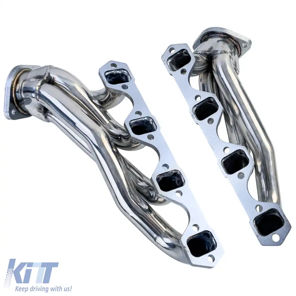 Colectoare de admisie din oțel inoxidabil lustruit, potrivite pentru Ford Mustang 1986-1995 5.0L-image-6259161