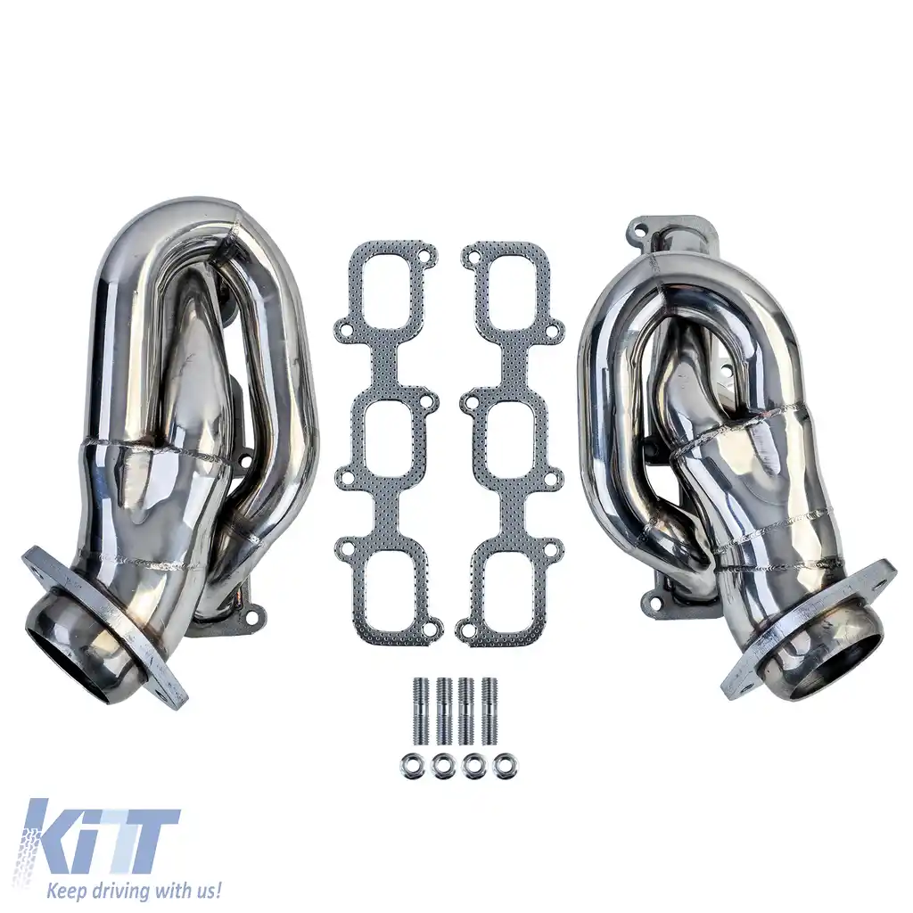 Colectoare de evacuare din oțel inoxidabil, lustruite, potrivite pentru Ford Mustang 3.7 V6 D2C 2011-2015-image-6259151